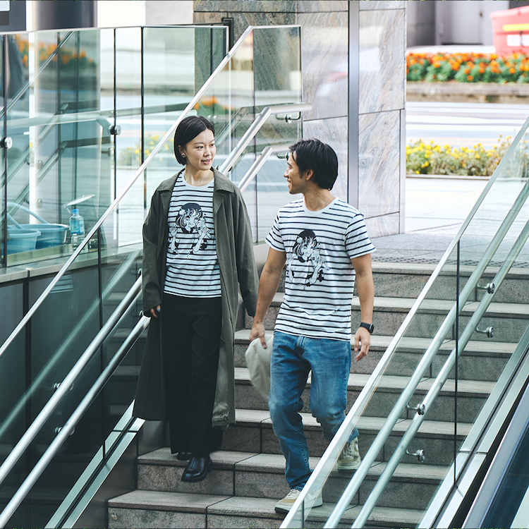 【オマケつき】きとみちゃんとおそろいになれるボーダーTシャツ