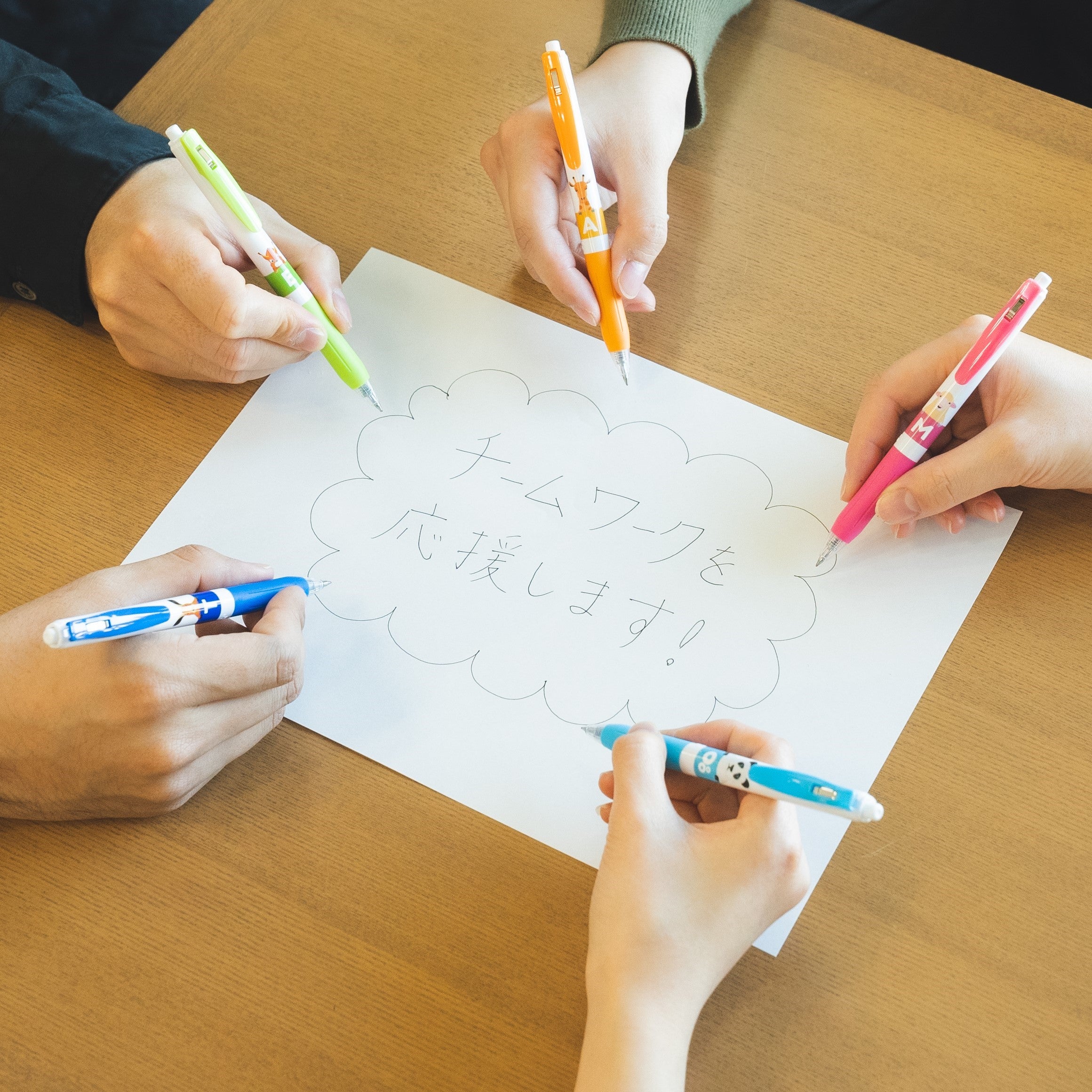 チームワーク ボールペン(5本セット)